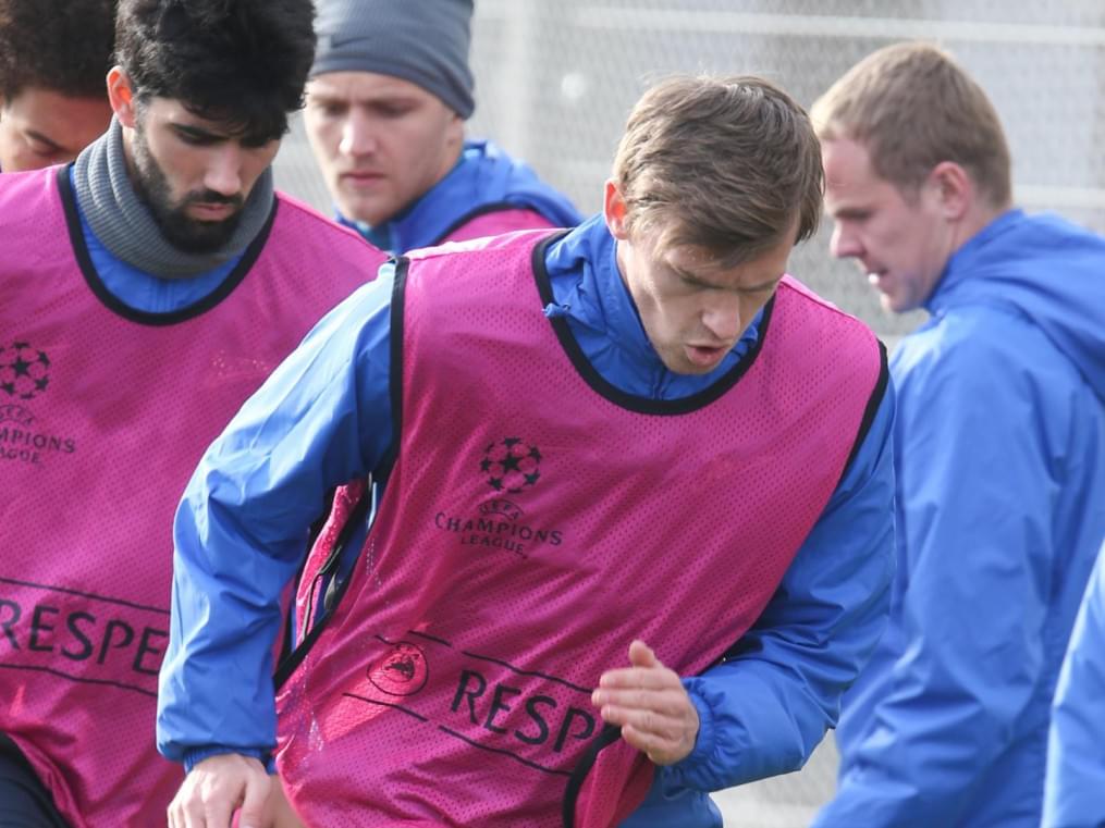 Тренировка «Зенита» перед матчем с «Боруссией»