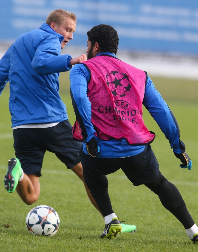 Тренировка «Зенита» перед матчем с «Боруссией»