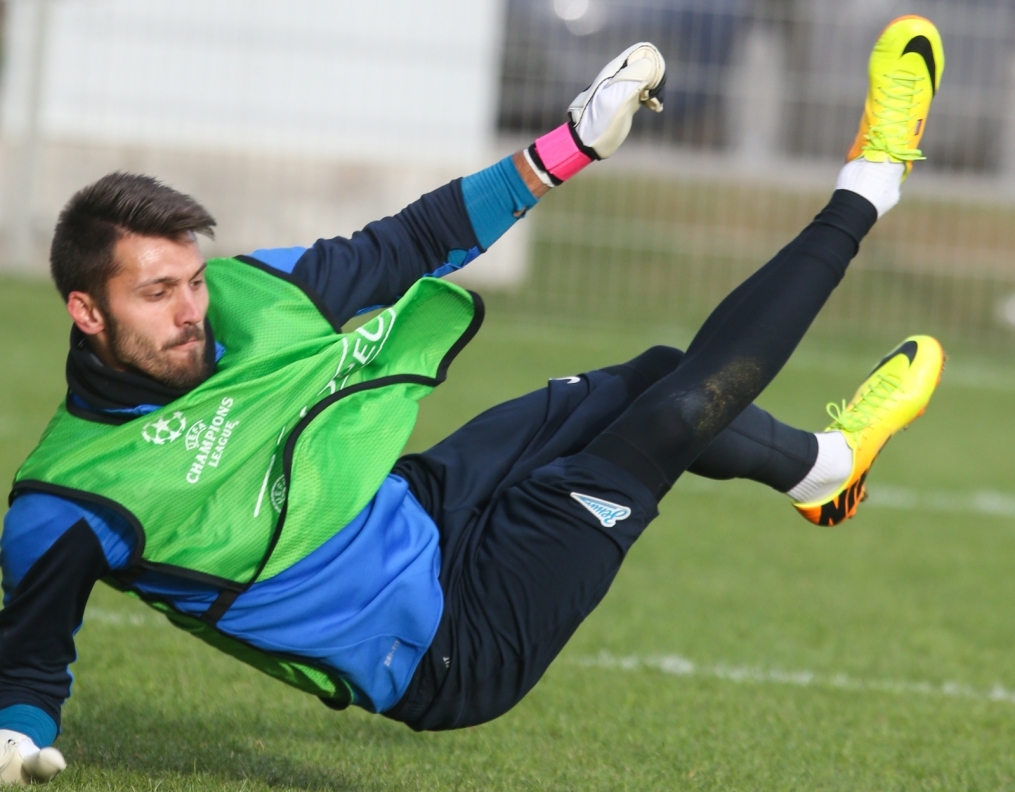 Тренировка «Зенита» перед матчем с «Боруссией»