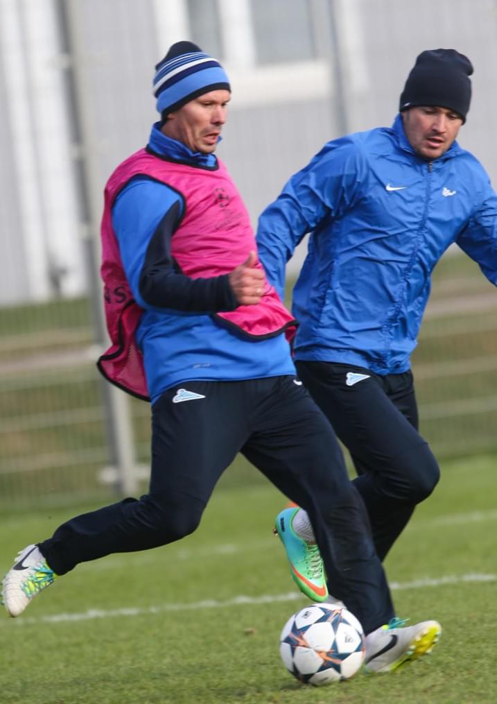 Тренировка «Зенита» перед матчем с «Боруссией»