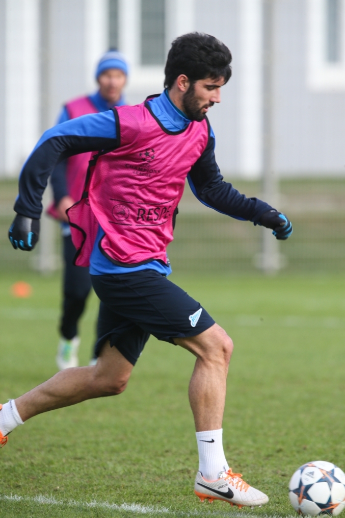 Тренировка «Зенита» перед матчем с «Боруссией»