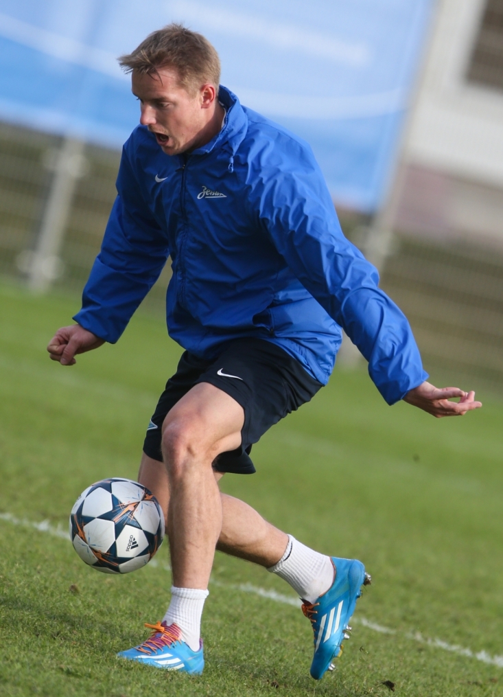 Тренировка «Зенита» перед матчем с «Боруссией»