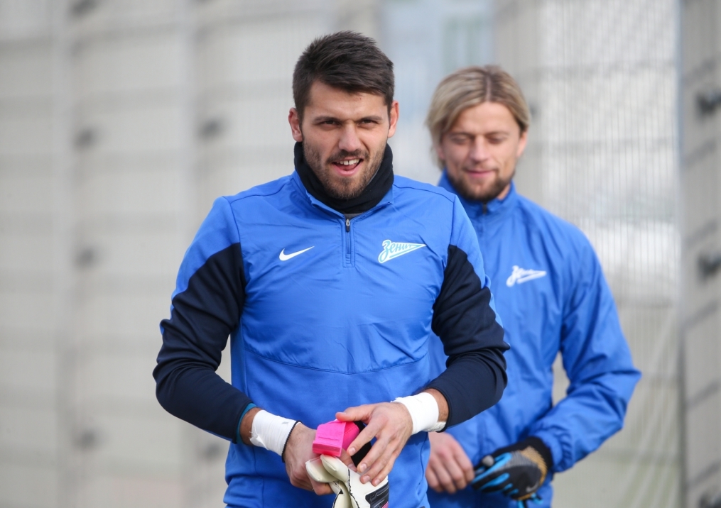 Тренировка «Зенита» перед матчем с «Боруссией»