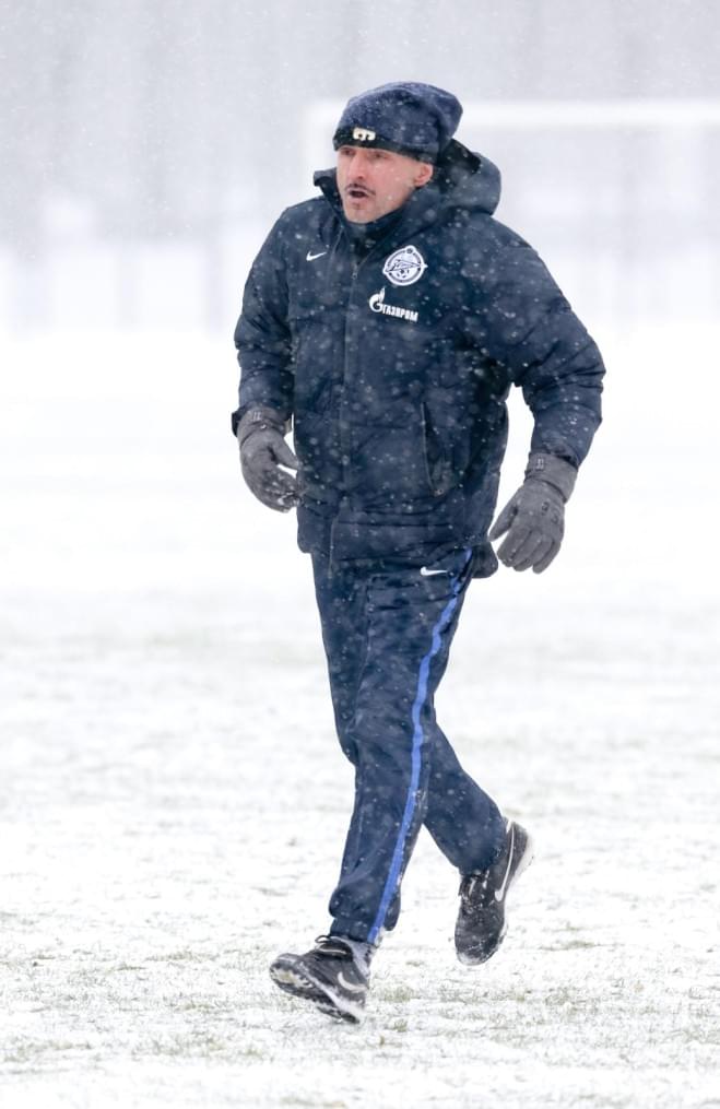 Тренировка перед матчем «Зенит» — «Анжи»