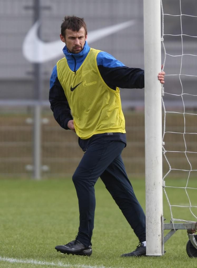 Тренировка основного состава ФК «Зенит» перед матчем с ЦСКА