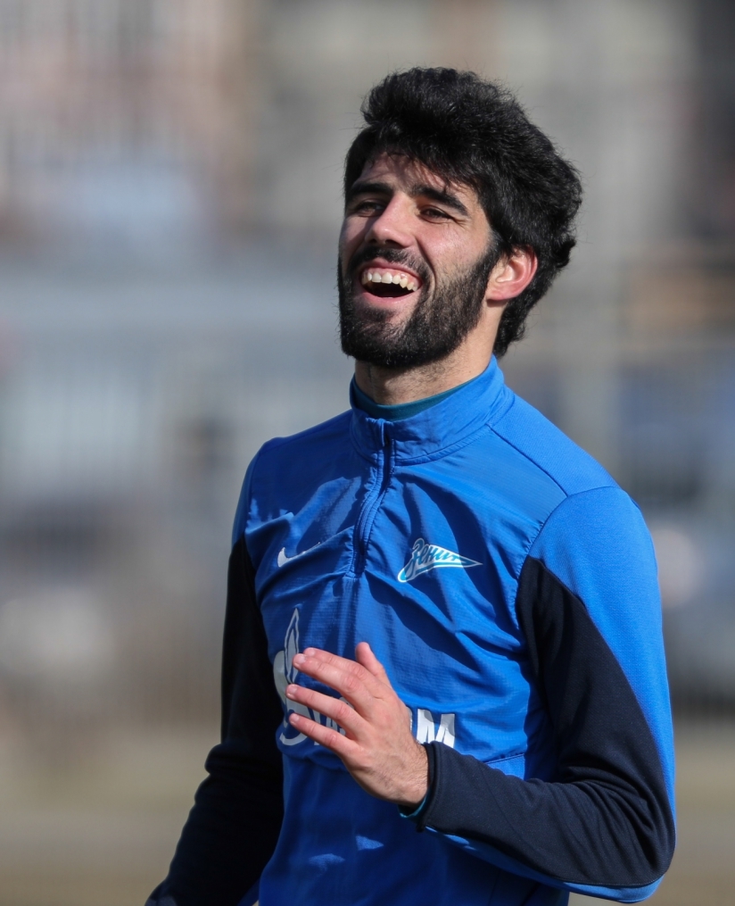 Тренировка основного состава ФК «Зенит» перед матчем с ЦСКА