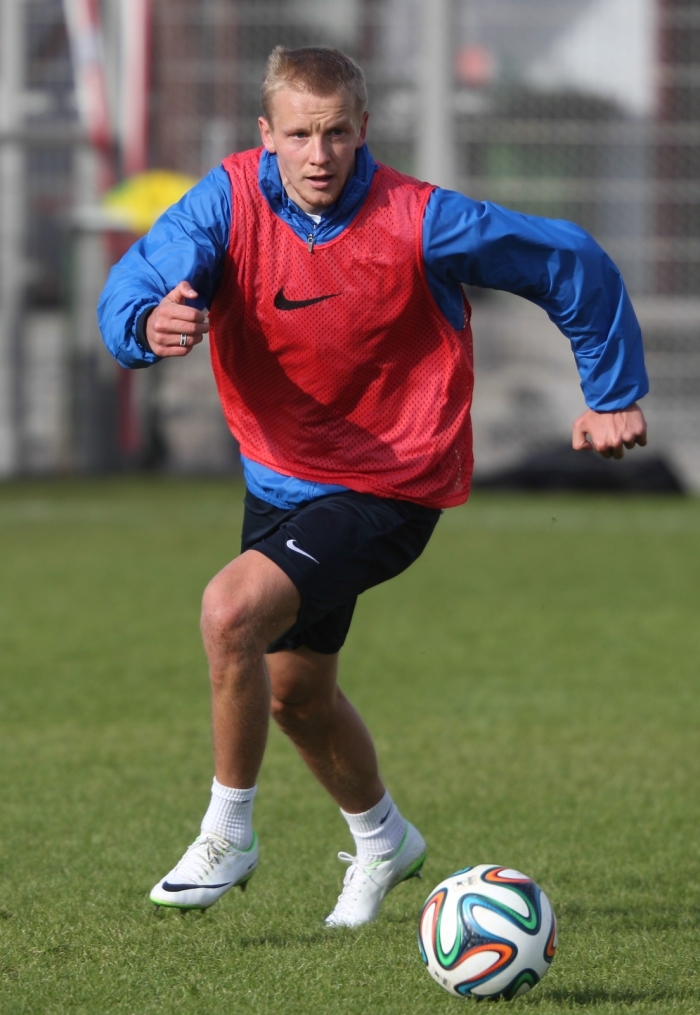 Тренировка основного состава ФК «Зенит» перед матчем с ЦСКА