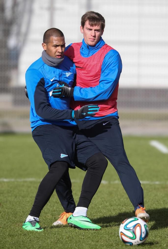 Тренировка основного состава ФК «Зенит» перед матчем с ЦСКА