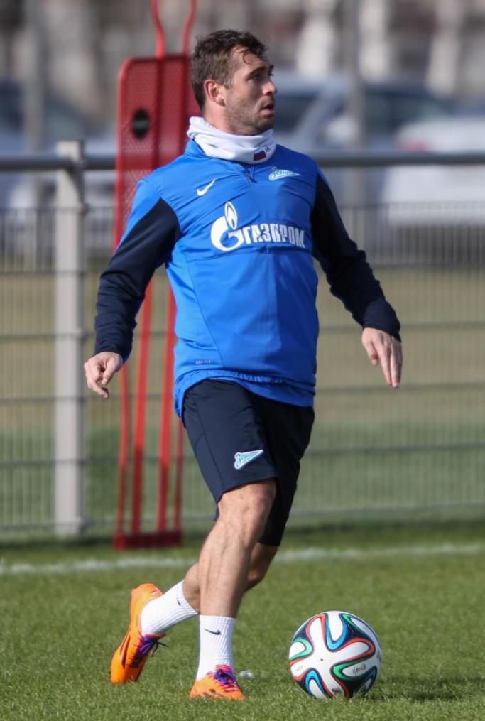 Тренировка основного состава ФК «Зенит» перед матчем с ЦСКА