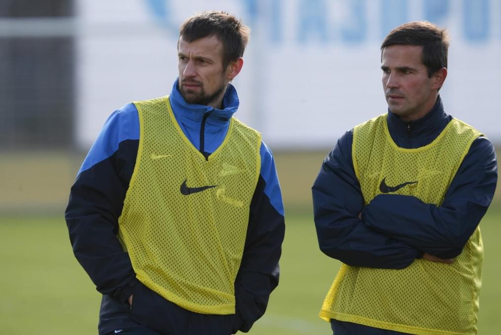 Тренировка основного состава ФК «Зенит» перед матчем с ЦСКА