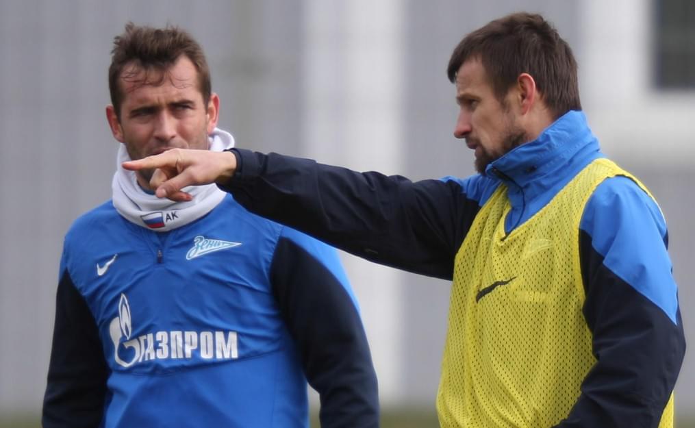 Тренировка основного состава ФК «Зенит» перед матчем с ЦСКА