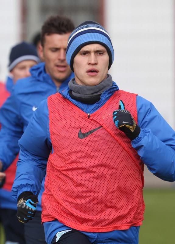 Тренировка основного состава ФК «Зенит» перед матчем с ЦСКА