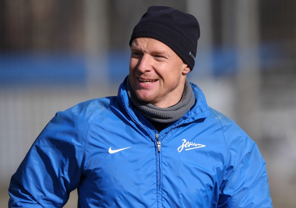 Тренировка основного состава ФК «Зенит» перед матчем с ЦСКА