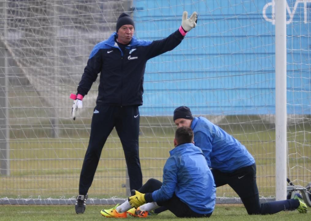 Тренировка основного состава ФК «Зенит» перед матчем с ЦСКА