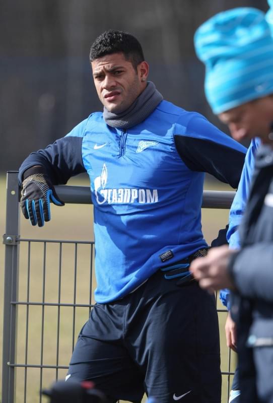 Тренировка основного состава ФК «Зенит» перед матчем с ЦСКА