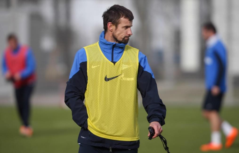 Тренировка основного состава ФК «Зенит» перед матчем с ЦСКА