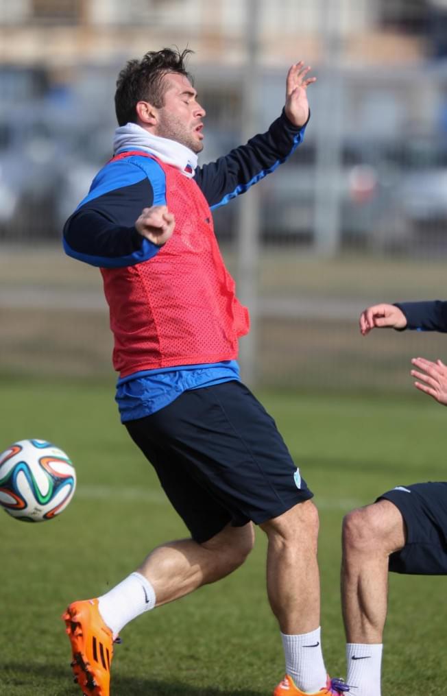 Тренировка основного состава ФК «Зенит» перед матчем с ЦСКА