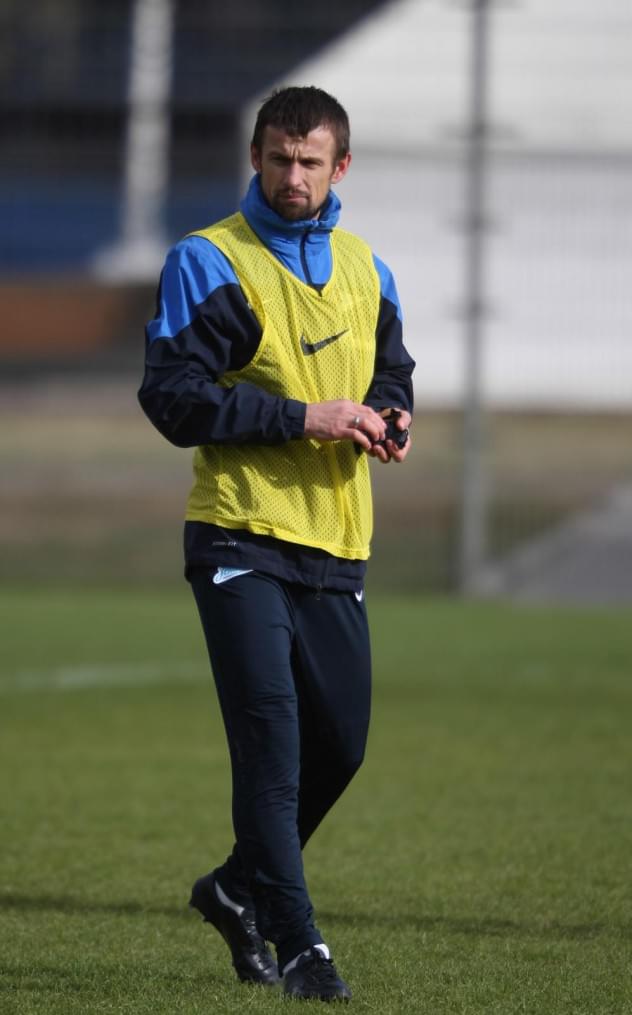 Тренировка основного состава ФК «Зенит» перед матчем с ЦСКА