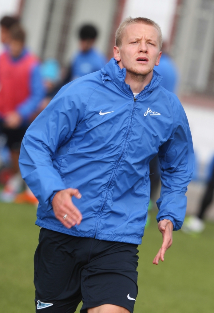 Тренировка основного состава ФК «Зенит» перед матчем с ЦСКА