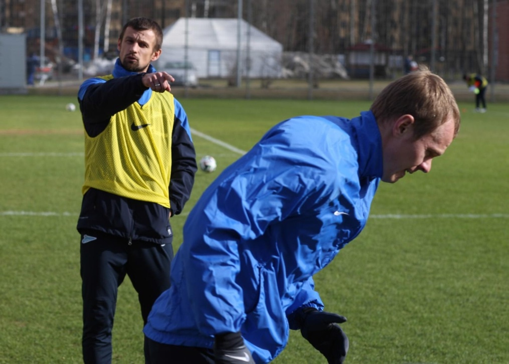 Тренировка основного состава ФК «Зенит» перед матчем с ЦСКА