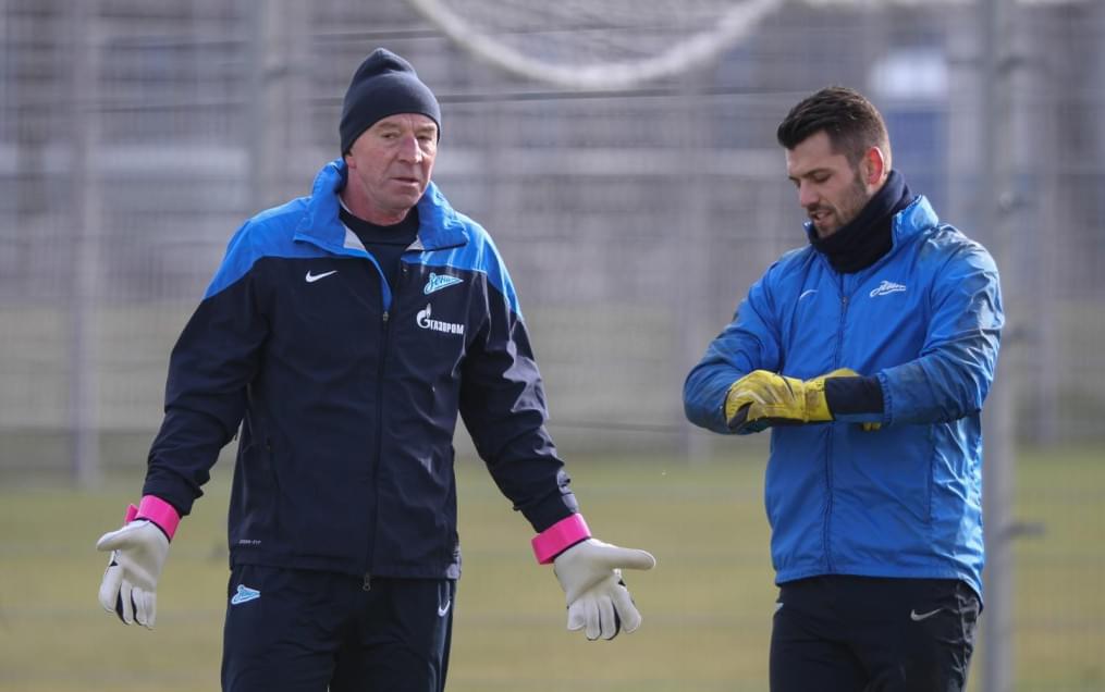 Тренировка основного состава ФК «Зенит» перед матчем с ЦСКА