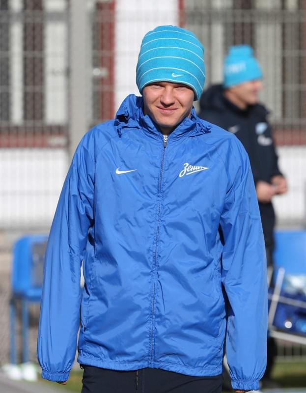 Тренировка основного состава ФК «Зенит» перед матчем с ЦСКА