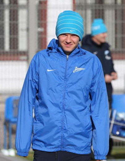 Тренировка основного состава ФК «Зенит» перед матчем с ЦСКА