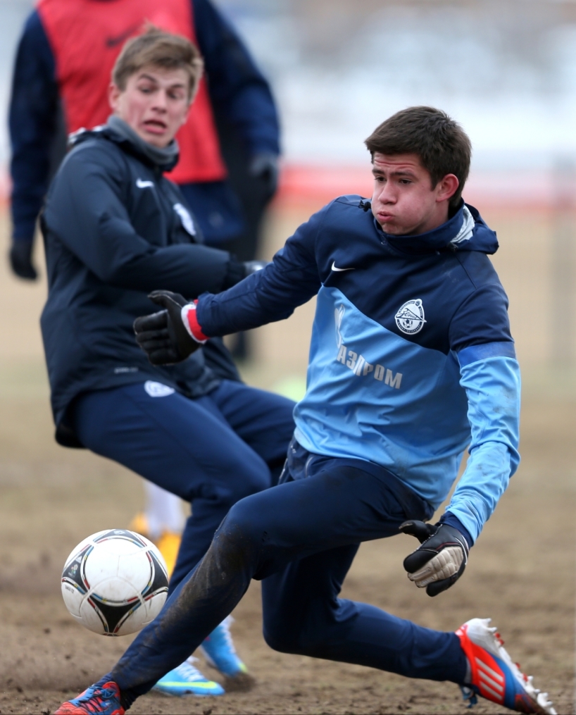 Тренировка перед матчем «Терек» — «Зенит»