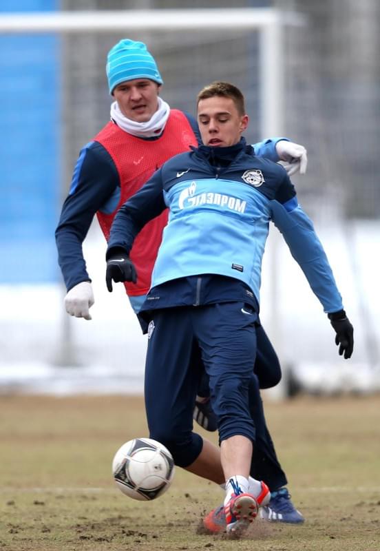 Тренировка перед матчем «Терек» — «Зенит»