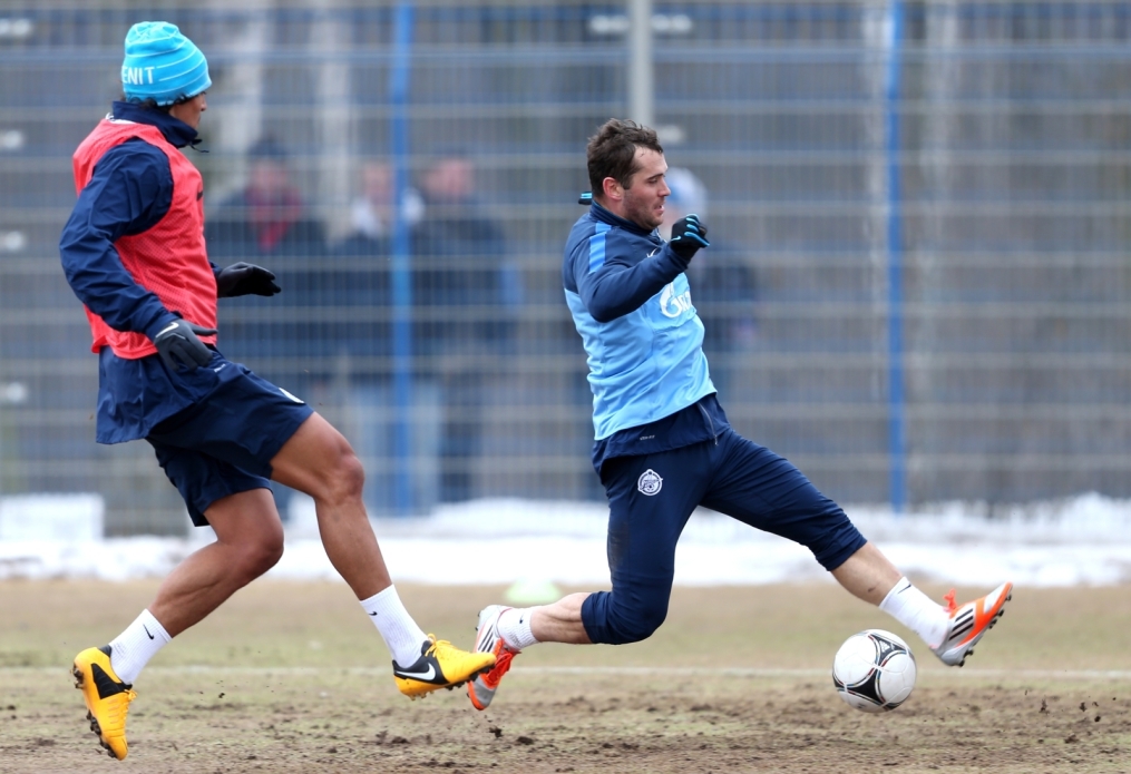 Тренировка перед матчем «Терек» — «Зенит»
