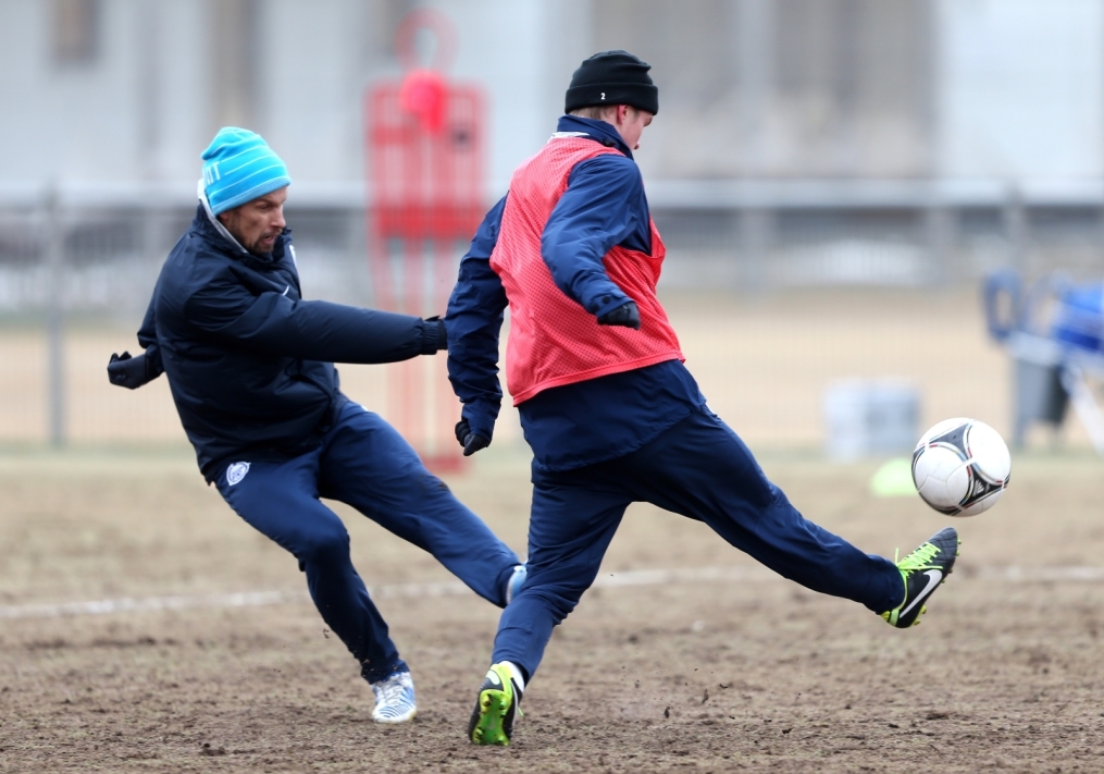 Тренировка перед матчем «Терек» — «Зенит»