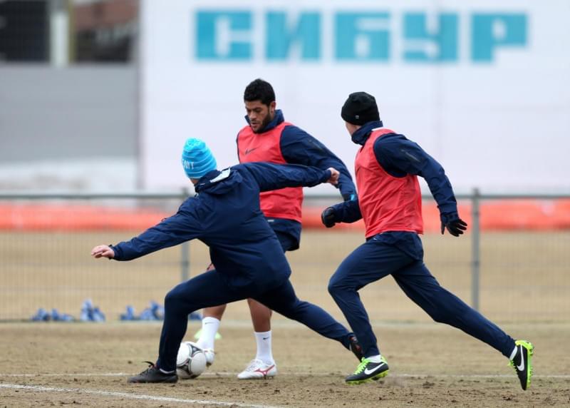 Тренировка перед матчем «Терек» — «Зенит»
