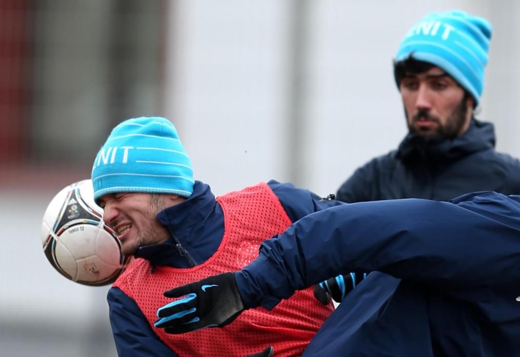 Тренировка перед матчем «Терек» — «Зенит»