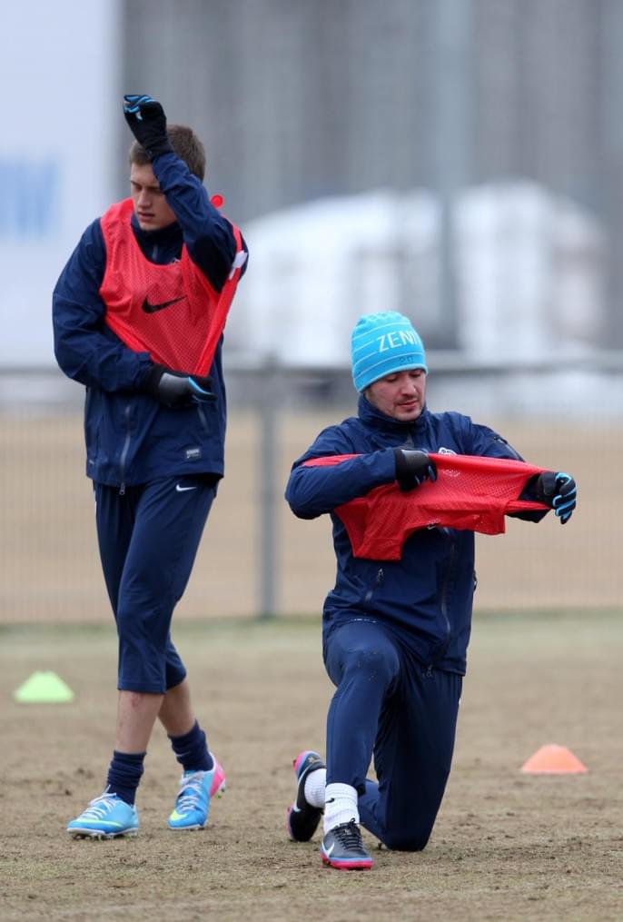 Тренировка перед матчем «Терек» — «Зенит»