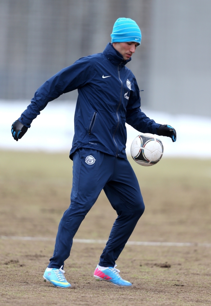 Тренировка перед матчем «Терек» — «Зенит»