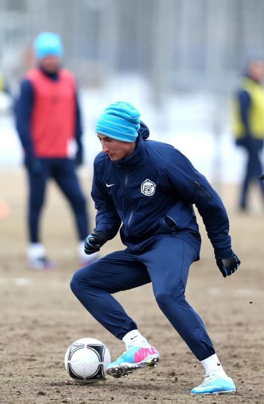 Тренировка перед матчем «Терек» — «Зенит»