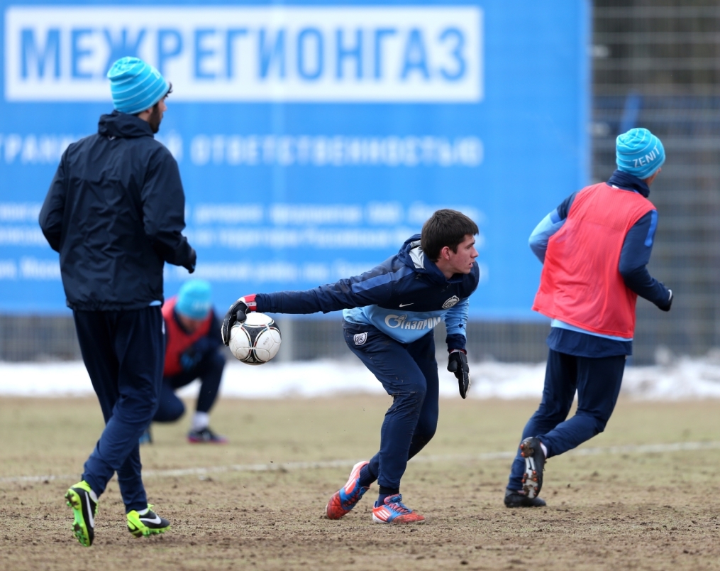 Тренировка перед матчем «Терек» — «Зенит»