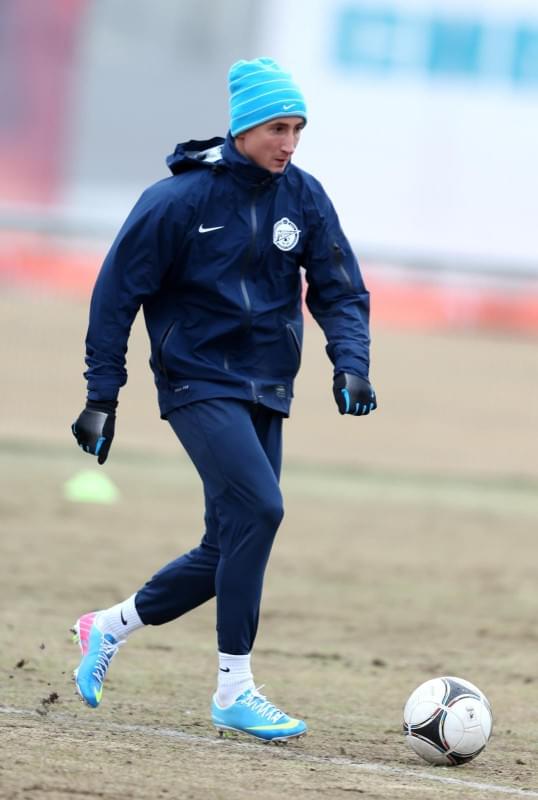 Тренировка перед матчем «Терек» — «Зенит»