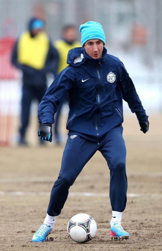 Тренировка перед матчем «Терек» — «Зенит»