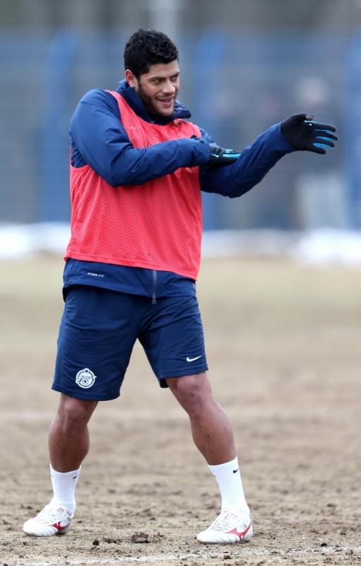 Тренировка перед матчем «Терек» — «Зенит»