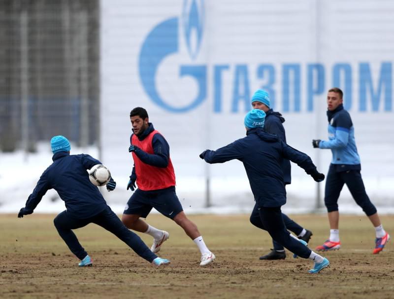 Тренировка перед матчем «Терек» — «Зенит»