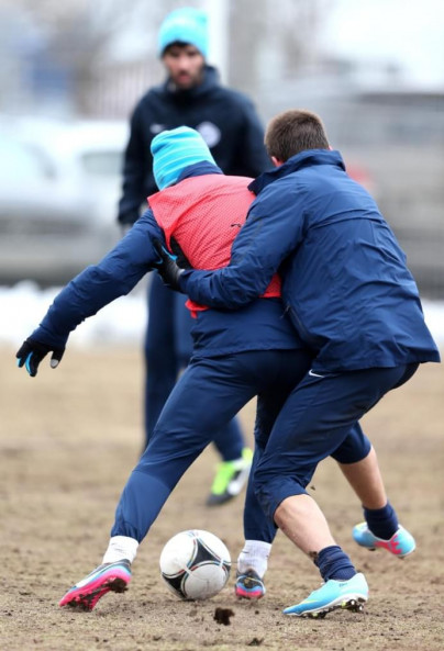 Тренировка перед матчем «Терек» — «Зенит»