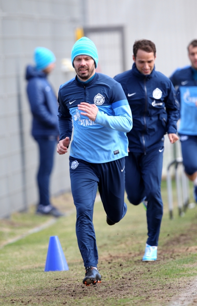 Тренировка перед матчем «Зенит» — «Краснодар»