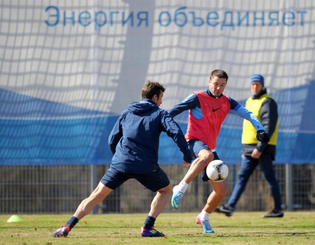 Тренировка перед матчем «Зенит» — «Краснодар»