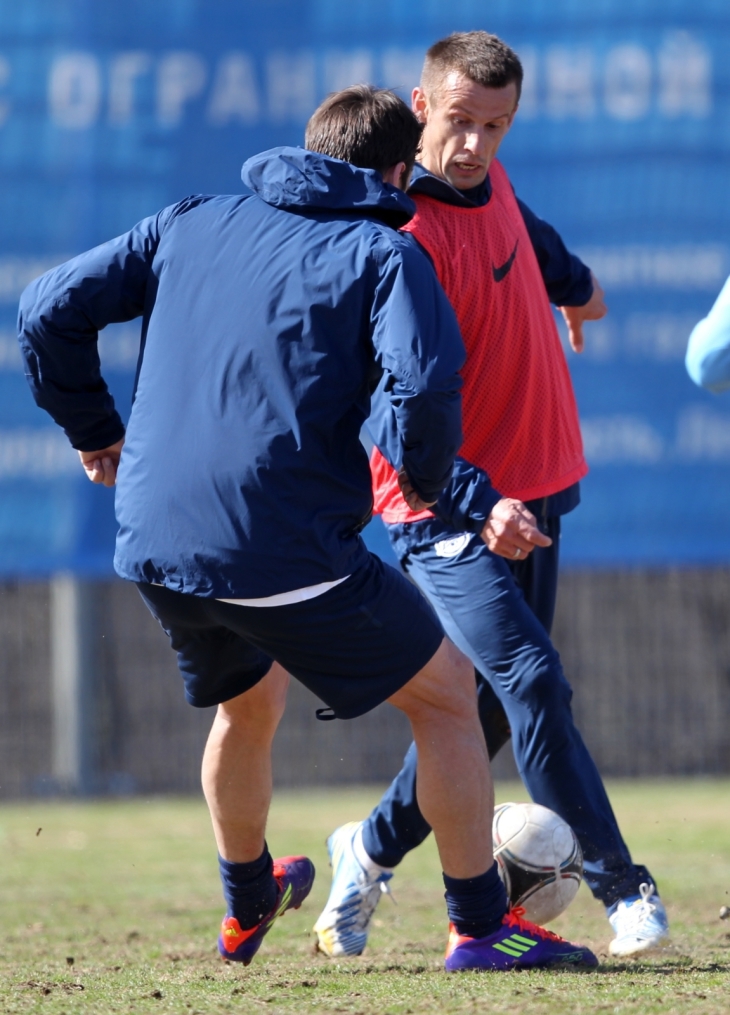 Тренировка перед матчем «Зенит» — «Краснодар»