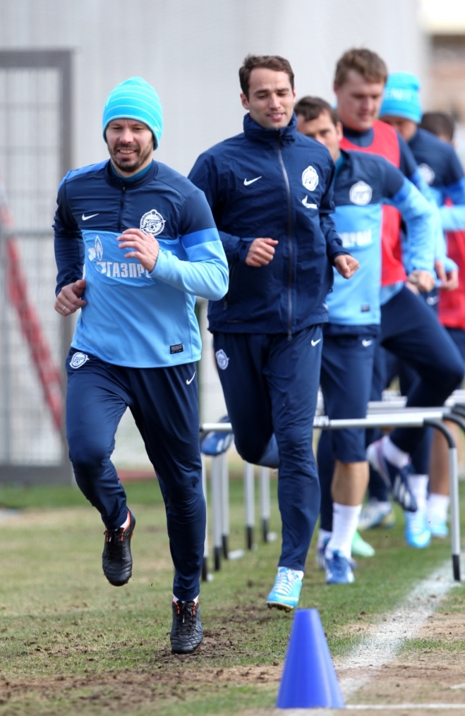 Тренировка перед матчем «Зенит» — «Краснодар»