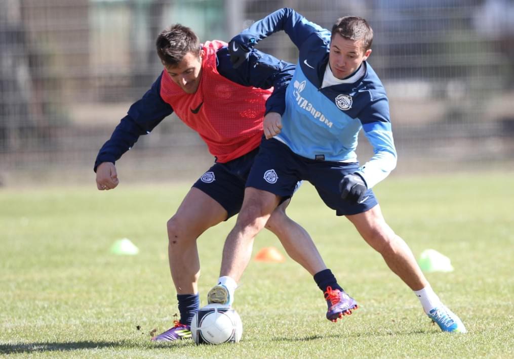 Тренировка  «Зенита» перед матчем «Кубань» — «Зенит».