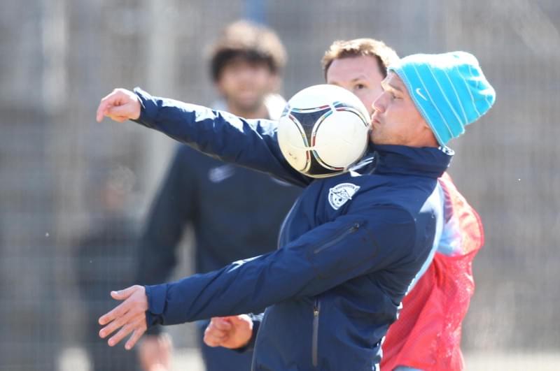 Тренировка  «Зенита» перед матчем «Кубань» — «Зенит».