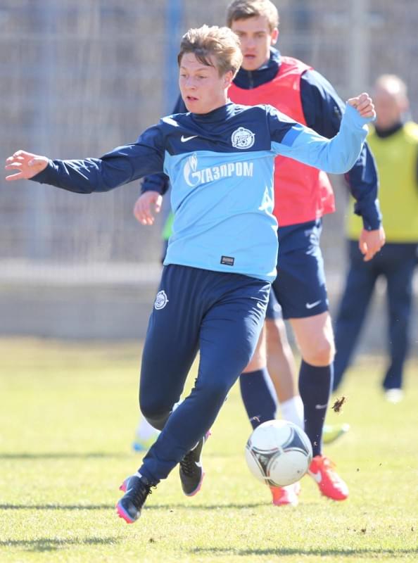 Тренировка  «Зенита» перед матчем «Кубань» — «Зенит».