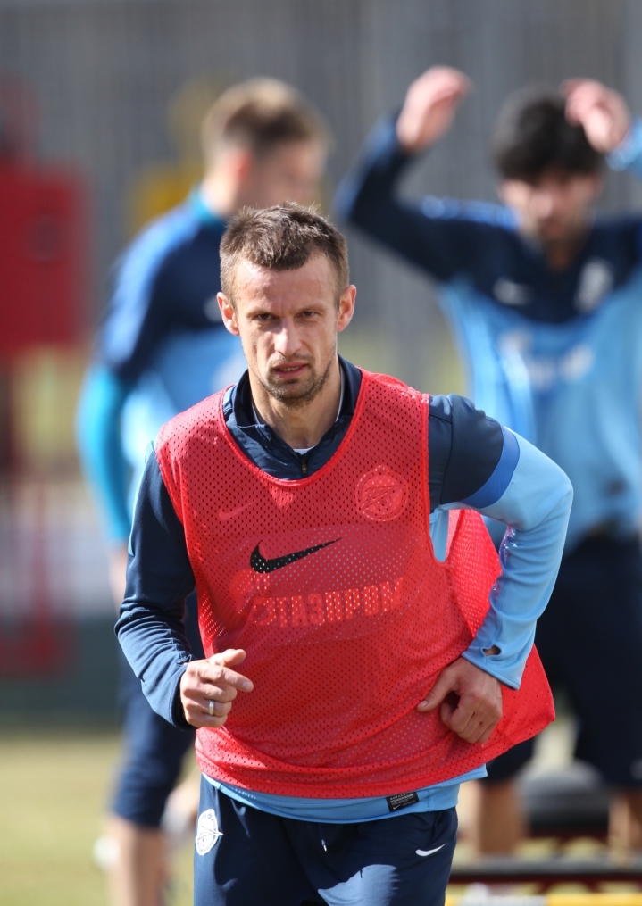 Тренировка  «Зенита» перед матчем «Кубань» — «Зенит».